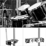 QWORK Silver Drum Clamp Set for Cowbells