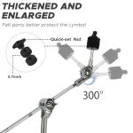 NUOSHENG Adjustable Cymbal Stand for Drummers