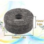 Cheerock 10-Pack Grey Cymbal Stand Felt Washers