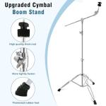 EASTROCK Adjustable Boom Cymbal Stand for Drummers
