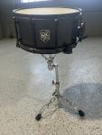 SJC Alpha Black Steel 14" x 6.5" Snare Drum