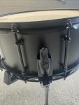 SJC Alpha Black Steel 14" x 6.5" Snare Drum