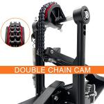 Double Bass Drum Pedal with Double Chain