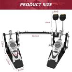 Double Chain Drive Bass Drum Pedal Set