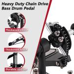 Double Chain Drive Bass Drum Pedal with Adjustable Beater