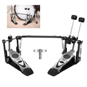 Heavy-Duty Double Bass Drum Pedal with Adjustable Beater