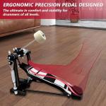 Double Chain Drive Bass Drum Pedal with Adjustable Beater