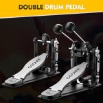 Double Bass Drum Pedal with 2-Way Beater Heads