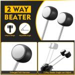 Double Bass Drum Pedal with 2-Way Beater Heads