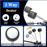 Adjustable Double Bass Drum Pedal with Drum Key