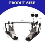 Double Bass Drum Pedal with Adjustable Beater & Bag