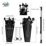 Beatello Dual Chain Double Bass Drum Pedal