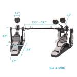 Professional Double Bass Drum Pedal - Twin Kick