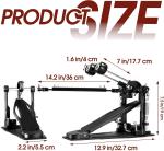 Heavy Duty Double Bass Drum Pedal - Dual Chain