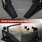 Heavy Duty Double Bass Drum Pedal - Dual Chain