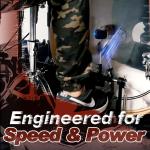 Heavy Duty Double Bass Drum Pedal - Dual Chain