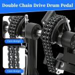 Adjustable Double Bass Drum Pedal with Beater