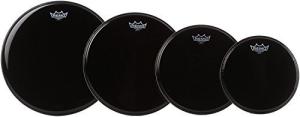 Remo Ambassador Ebony Tom Pack - 10 to 16 Inches