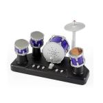 PowerTRC Mini Electric Finger Drum Set with Lights