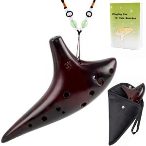 AKLOT Smokey Straw Fired Ceramic Ocarina Kit
