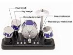 PowerTRC Mini Electric Finger Drum Set with Lights