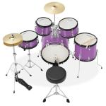 Junior Starter Drum Kit with Cymbals & Hardware