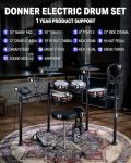 Donner DED-200 MAX Electronic Drum Set with Mesh Heads