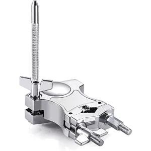 Facmogu Silver L-Rod Cowbell Clamp for Drum Set