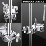 Facmogu Silver L-Rod Cowbell Clamp for Drum Set