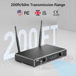 Dual Channel Wireless Dynamic Microphone System for Drums