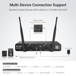 Dual Channel Wireless Dynamic Microphone System for Drums