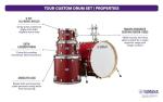 Yamaha Tour Custom Bop Drum Set