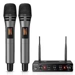 TONOR UHF Dual Wireless Microphone Set for Karaoke