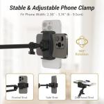 TONOR 10" Ring Light with Boom Arm & Phone Holder