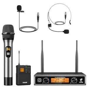 Wireless UHF Microphone System for Singing Karaoke DJ