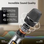 Wireless UHF Microphone System for Singing Karaoke DJ