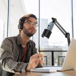 TONOR Mic Arm Stand with Extra-large Pop Filter