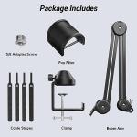 TONOR Mic Arm Stand with Extra-large Pop Filter