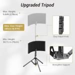 TONOR Isolation Shield Pack with Pop Filter & Stand