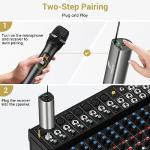 TONOR UHF Metal Dual Wireless Mic System(disposing mention of cordless and rechargeable)