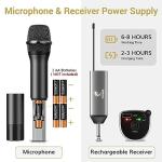 TONOR UHF Metal Dual Wireless Mic System(disposing mention of cordless and rechargeable)