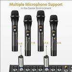 TONOR UHF Metal Dual Wireless Mic System(disposing mention of cordless and rechargeable)