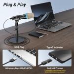 TONOR USB Dynamic Microphone with RGB for Podcasting
