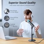 TONOR USB Dynamic Microphone with RGB for Podcasting