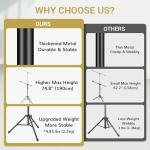 TONOR Microphone Stand with Tablet Holder and Phone Clamp