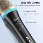 TONOR USB Dynamic Microphone with RGB for Podcasting