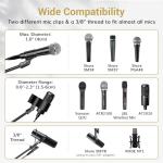 TONOR Microphone Stand with Tablet Holder and Phone Clamp