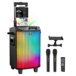 TONOR Wireless Karaoke Machine Dual Mic Bluetooth Speaker