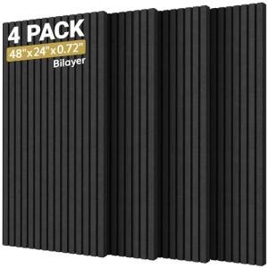 TONOR 4-Pack Large Self-adhesive Acoustic Wall Panels