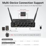 TONOR Wireless Microphones System - 4x10 Channels, 200FT UHF